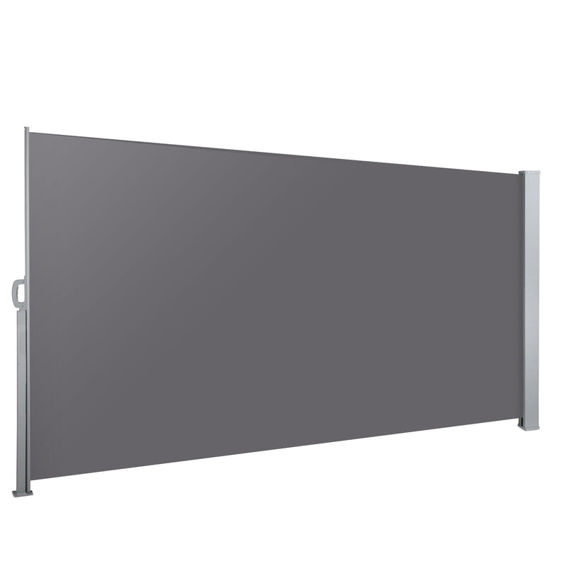 Instahut Side Awning 1.4x3M Grey Retractable Sun Shade Screen