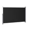 Instahut Side Awning 1.8X3M Black Retractable Sun Shade Privacy