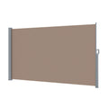 Instahut Side Awning 1.8X3M Brown Retractable Sun Shade Screen
