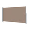 Instahut Side Awning 1.8X3M Brown Retractable Sun Shade Screen