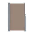Instahut Side Awning 1.8X3M Brown Retractable Sun Shade Screen
