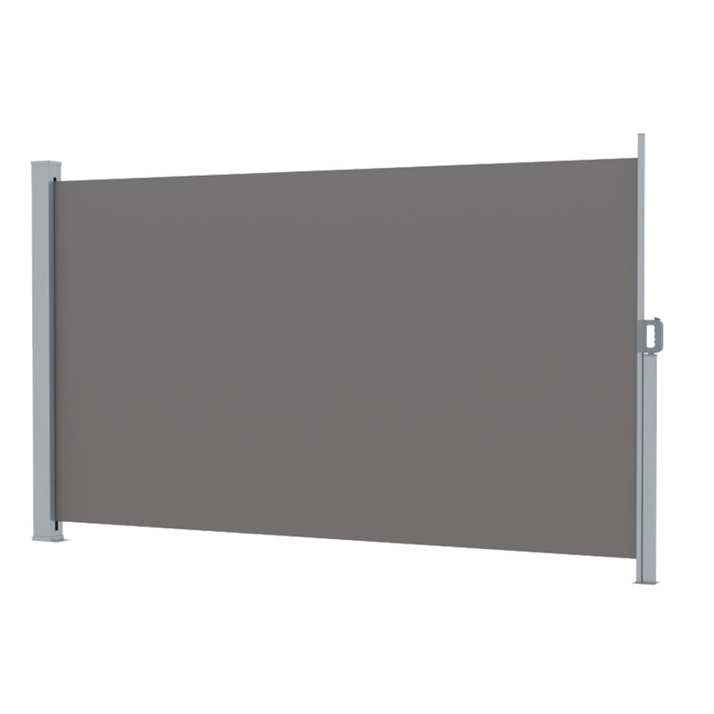 Instahut Side Awning 1.8X3M Grey Retractable Privacy Screen
