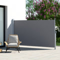 Instahut Side Awning 1.8X3M Grey Retractable Privacy Screen