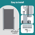 Instahut 1.8X4M Side Awning Retractable Privacy Screen Outdoor Sun Shade Grey