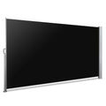 Instahut Side Awning 2X3M Black Retractable Privacy Screen