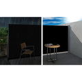 Instahut Side Awning 2X3M Black Retractable Privacy Screen