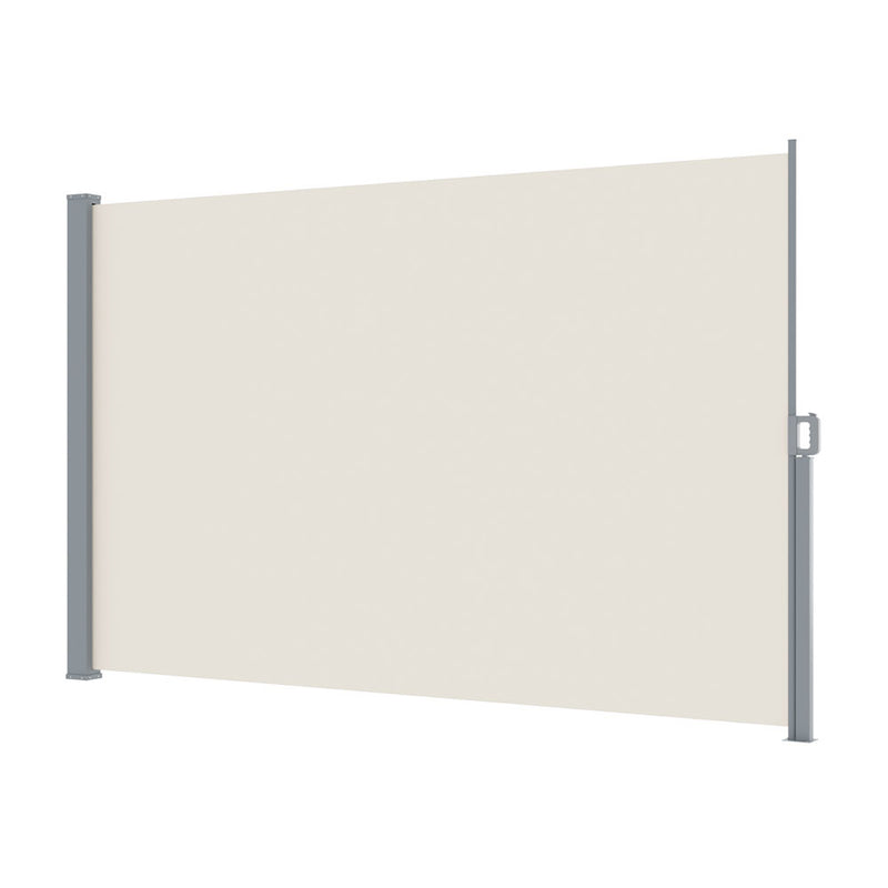 Instahut Retractable Side Awning 2X3M Cream Outdoor Sun Shade