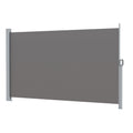 Instahut Side Awning 2x3m Grey Retractable Privacy Screen Sun Shade