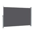 Instahut 2X3.5M Side Awning Retractable Privacy Screen Outdoor Sun Shade Grey