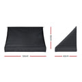 Instahut Window Door Awning 1.2x0.6m Black Polyester Steel