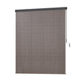 Instahut 2.1x2.5M Outdoor Blinds Roll Down Retractable Brown
