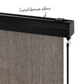 Instahut 3x2.5m Roll Down Outdoor Blinds Awning Retractable Brown