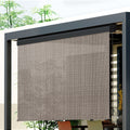 Instahut 3x2.5m Roll Down Outdoor Blinds Awning Retractable Brown