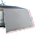 Caravan Awning End Wall 4.3X1.95M Privacy Screen Grey Sun Shade