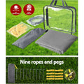 Caravan Awning End Wall 4.3X1.95M Privacy Screen Grey Sun Shade