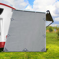 Caravan Awning End Wall 1.95 x 2.2M Privacy Screen Sun Shade Grey
