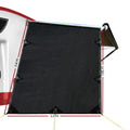 Caravan Privacy Screen 1.95x2.2M Roll Out Awning Sun Shade Black