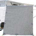 Caravan Privacy Screen 2.1x1.8M Roll Out Awning End Wall Grey