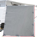 Caravan Privacy Screen 2.1x1.8M Roll Out Awning End Wall Grey