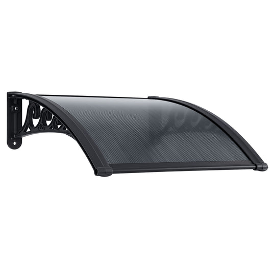 Instahut Window Awning 0.6x0.6m Outdoor Grey Drainage