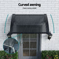 Instahut Window Awning 0.6x0.6m Outdoor Grey Drainage