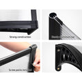Instahut Window Door Awning 1x1m Transparent Panel