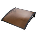 Instahut Window Door Awning 1m x 1m Brown