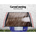 Instahut Window Door Awning 1m x 1m Brown