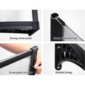 Instahut Window Door Awning 1m x 1.2m Transparent