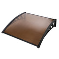 Instahut Window Door Awning 1m x 1.2m Brown