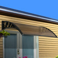 Instahut Window Door Awning 1m x 1.2m Brown