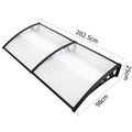 Instahut Window Awning 1m x 2m Transparent Door Canopy