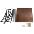 Instahut Window Awning 1m x 2m Brown Door Canopy