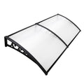 Instahut Window Door Awning 1m x 2.4m Transparent