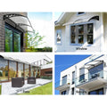 Instahut Window Door Awning 1m x 2.4m Transparent