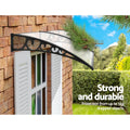 Instahut Window Door Awning 1m x 2.4m Transparent