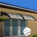 Instahut Window Door Awning 1m x 2.4m Transparent