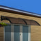 Instahut Window Door Awning 1m x 2.4m Brown Hollow Sheet