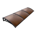 Instahut Window Door Awning 1m x 3m Brown