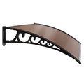 Instahut Window Door Awning 1m x 3m Brown
