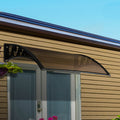 Instahut Window Door Awning 1m x 3m Brown