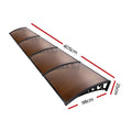 Instahut Window Door Awning 1m x 4m Brown