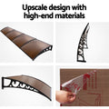 Instahut Window Door Awning 1m x 4m Brown