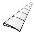 Instahut Window Door Awning 1m x 6m Transparent Plastic