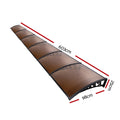 Instahut Window Door Awning 1m x 6m Brown