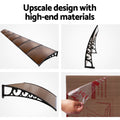 Instahut Window Door Awning 1m x 6m Brown
