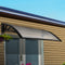 Instahut Window Awning 1m x 4m Transparent Door Canopy Black Frame
