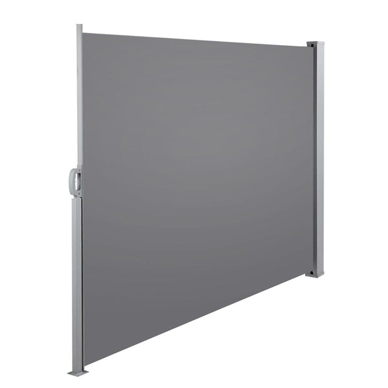Instahut Retractable Side Awning 1.8x3m Grey