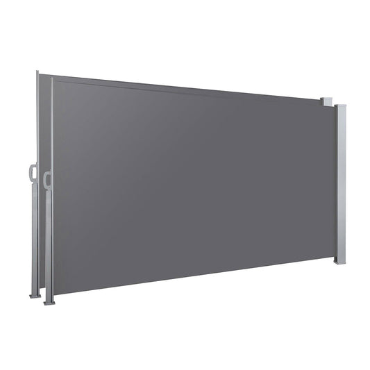 Instahut Side Awning 1.8X3M Grey Retractable Sun Shade Outdoor Blind