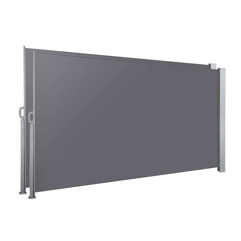 Instahut Side Awning 1.8X3M Grey Retractable Sun Shade Outdoor Blind